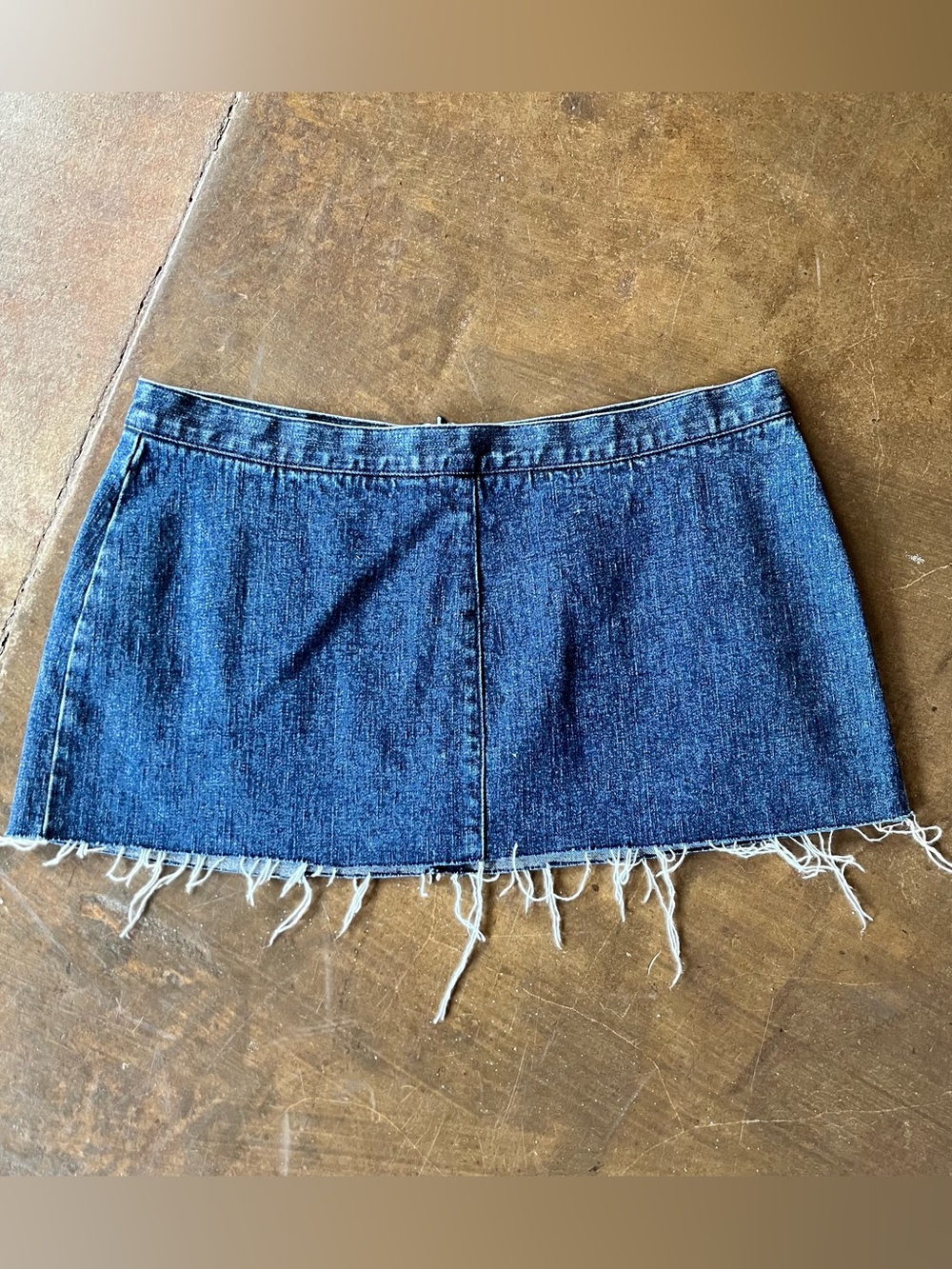 Tommy Hilfiger Vintage Y2K Dark Wash Denim Micro Mini Skirt 6 28 Indie Sleaze